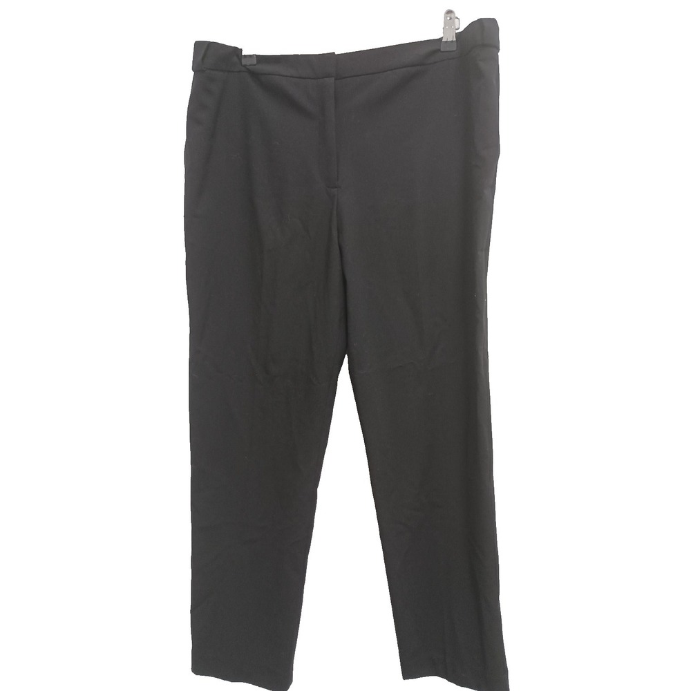 Calvin Klein Womens Highline Ankle Dress Pants Sz 16 Black Tapered Leg High Rise